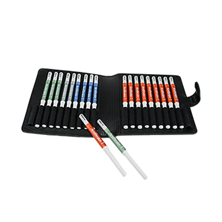 20 filament kit with carrying case and force range from 0.008gr to 300gr