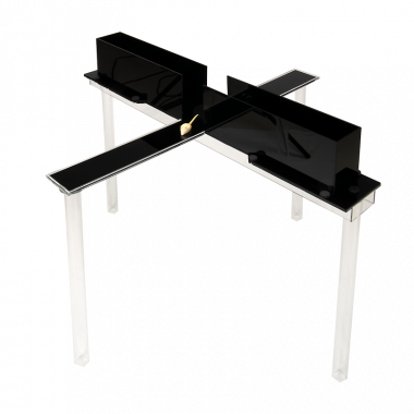 Infrared transparent Elevated Plus Maze for mice